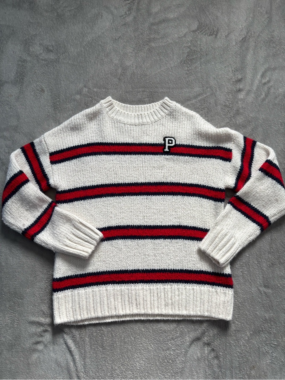 PINK Victoria's Secret Sweater Boyfriend Varsity Pullover Sweatshirt Women's S